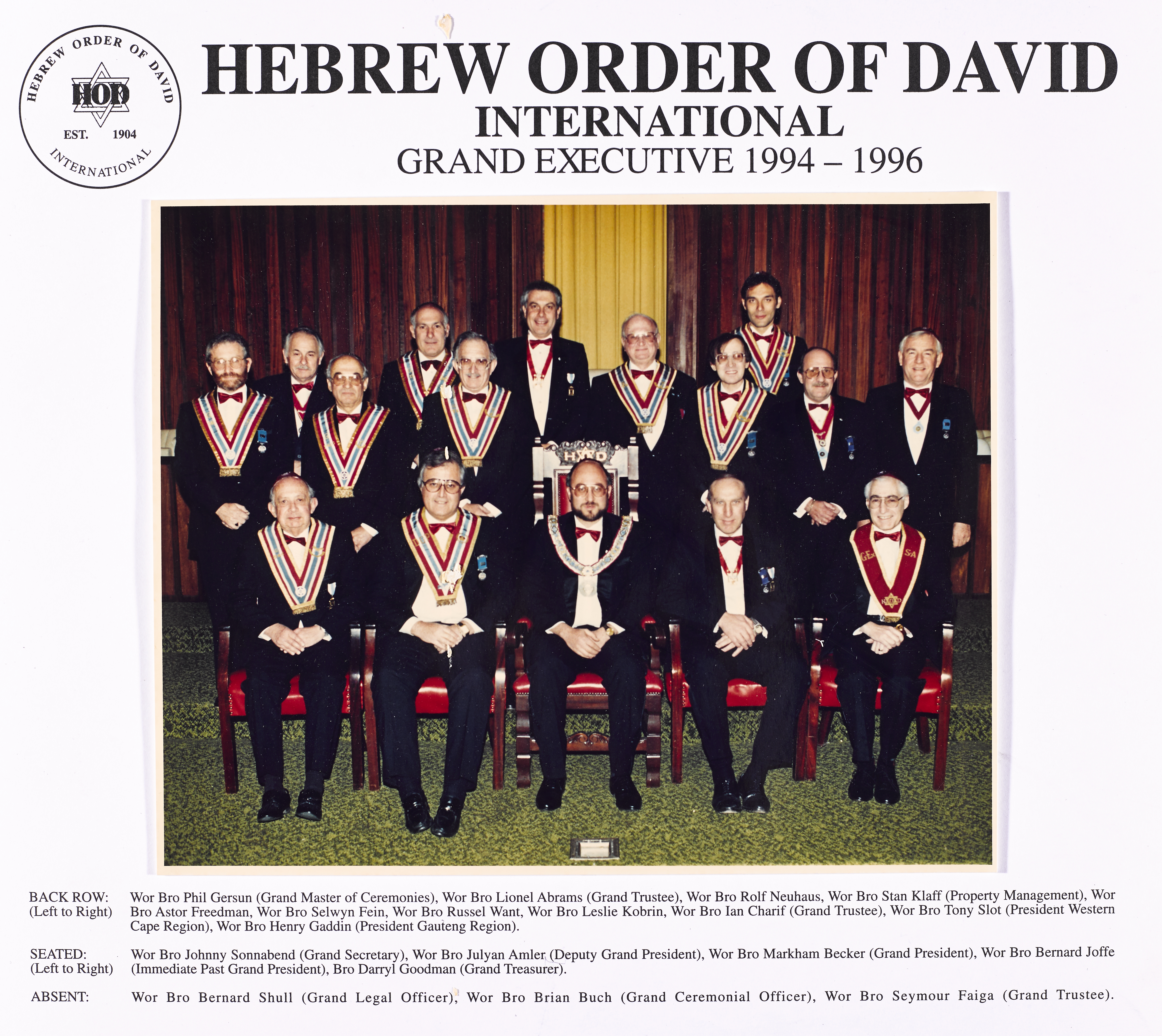 Grand Executive 1994 to 1996